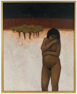 BERNHARD RUST (1929-2008), (Aboriginal girl), oil on canvas, 75 x 60cm, 70 x 60cm overall