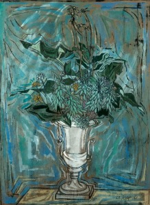 FREDERICK ARTHUR JESSUP (1920-2007), untitled still life, 1961, mixed media, signed lower right "F.A. Jessup", 57 x 42cm, 74 x 58cm overall
