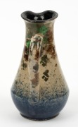 P.P.P. (PREMIER POTTER PRESTON) jug with speckled and sponge work glaze, circular black factory mark to base "P.P.P.", further incised "13", 12cm high  - 2