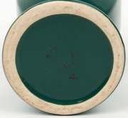SUNSHINE ELECTRIC green glazed ceramic vase with faceted sides, rare,&nbsp; ​​​​​​​21.5cm high&nbsp; - 2