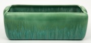 MELROSE WARE green glazed pottery flower trough, stamped "Melrose Ware, Australian", 11.5cm high, 32cm wide - 3