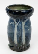 MERRIC BOYD & DORIS BOYD stunning art pottery vase with applied trees and hand-painted landscape scene,  incised "Merric Boyd, Decorated By Doris And Merric Boyd, 1930",  19cm high  - 6