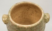 BENDIGO POTTERY bread crock with sponge ware glaze, 19th/20th century,  32cm high, 33cm wide - 4