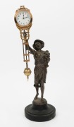 MYSTERY CLOCK "Fruit Boy", 20th century, 40cm high