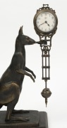 MYSTERY "Kangaroo" swinging clock, 20th century, 29cm high - 2