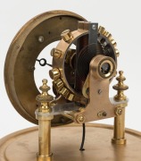 EUREKA CLOCK Co. Ltd of London (Pat. No.141614-1906) electric balance wheel clock in glass dome, early 20th century, ​​​​​​​32cm high - 3