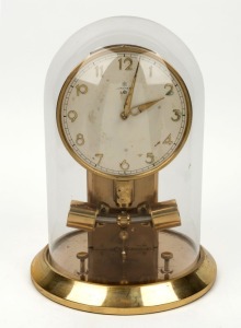 JUNGHANS ATO German electric impulse clock in glass dome, early 20th century, 28cm high