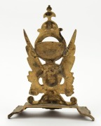 An antique cast metal pocket watch stand with gilt finish, 19th century, ​​​​​​​25cm high - 2