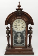 ANSONIA "King" antique American parlour clock, eight day time and strike movement with Roman numerals, 19th century, 60cm high