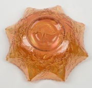 "Emu" carnival glass master bowl, ​​​​​​​8cm high, 25cm wide - 2