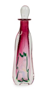 PETER VIESNIK Australian art glass bottle,  28.5cm high 