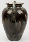 REGAL MASHMAN two handled pottery vase, impressed "Regal Mashman 10B", ​​​​​​​36cm high  - 4