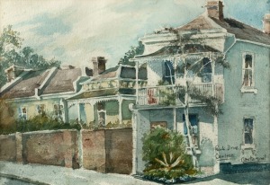 ALVARO CASTAGNET (1954 - ), Park Drive, Carlton, watercolour, signed and titled lower right, ​​​​​​​38 x 55cm, 57 x 72cm overall