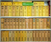 WISDENS: 1946 - 2000, an almost complete set, lacking only 1990, 1992, 1994 and 1996-9; (11 being hardcover); accompanied by several other Wisden publications. (Total: 54 volumes).