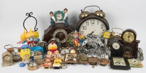 Remains of collection, assorted clocks, (44 items)