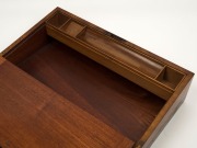 JOHN WILSON CAREY stunning Queensland specimen wood writing box with fitted interior, handsomely inlaid with starburst top in tulip wood, water gum, scrub ebony, breadfruit tree, forest oak, deep yellow wood, pale yellow wood, cypress pine, scented myall, - 8