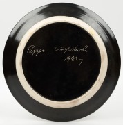PIPPIN DRYSDALE pottery platter, signed "Pippin Drysdale, 1987", ​​​​​​​34cm diameter - 2