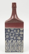 GARRY BISH pottery flask vase,&nbsp; impressed monogram mark to side, ​​​​​​​29.5cm high&nbsp; - 2