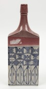 GARRY BISH pottery flask vase,&nbsp; impressed monogram mark to side, ​​​​​​​29.5cm high&nbsp; - 3