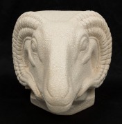 ERIC JUCKERT ram's head bookend, incised "Eric Juckert, Aust.", ​​​​​​​14cm high - 2