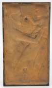 MICHAEL MESZAROS&nbsp;(1945 -), mother and child, cast bronze plaque, signed "Michael Meszaros 1994", 22 x 13cm - 2