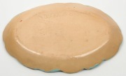 UNA DEERBON platter with applied strawberries and butterfly, incised "Deerbon", ​​​​​​​23.5cm wide - 2