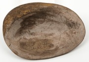 WILLIAM RICKETTS pottery Aboriginal face plaque, incised "Wm. Ricketts", 13cm high&nbsp; - 3