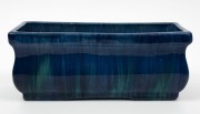 CORNWELL'S POTTERY blue glazed trough, 12cm high, 29cm wide - 2