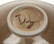 GREG DALY studio pottery fruit bowl, signed "Daly" with impressed monogram "G.D.", 8cm high, 29.5cm diameter - 3