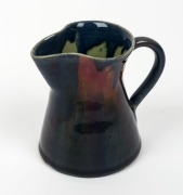 P.P.P. (PREMIER POTTERY PRESTON) pottery jug win unusual mottled glaze, ​​​​​​​10cm high&nbsp; - 2