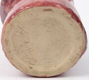 PHILIPPA JAMES pottery vase with applied gumnuts and leaf, glazed in pink, mauve and blue, incised "Philippa James", ​​​​​​​9.5cm high, 11.5cm wide - 4