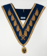 MASONIC REGALIA, housed in original blue case, early to mid 20th century, ​​​​​​​the case 48cm wide - 2