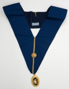 MASONIC REGALIA, housed in original blue case, early to mid 20th century, ​​​​​​​the case 48cm wide - 6