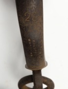 THOMPSON No.29 convict handcuffs (no key), 19th century, ​​​​​​​23cm wide - 2