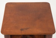 A Georgian mahogany pot cabinet on turned legs, early 19th century, ​​​​​​​71cm high, 36cm wide, 36cm deep - 2