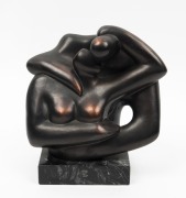 ANDRE PAOR bronze statue on marble base, bearing label "PAOR S.A......Made In Spain", ​​​​​​​21cm high