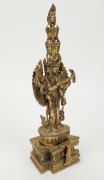 Guanyin "Thousand Hands" Bodhisattva gilt bronze statue, 20th century, ​​​​​​​33cm high - 2