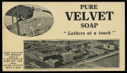 Aerophilately & Flight Covers : Aug.1920 (AAMC.47c) "Velvet Soap" advertising postcard dropped over Melbourne by R. Graham Carey in his Maurice Farman Shorthorn biplane, as depicted on the card. The reverse of the card shows Carey in the cockpit and an ae - 4