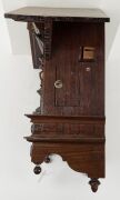 An antique cuckoo wall clock with silvered dial and Roman numerals, early 20th century, 58cm high - 5