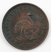 SHOP TOKENS group including JOHN PETTIGREW & Co. IPSWICH 1865, A. TOOGOOD SYDNEY 1855, STEWART & HEMMANT OF BRISBANE & ROCKHAMPTON, J. SAWYER OF BRISBANE 1864, and R. PARKER OF GEELONG, etc (9 items) - 7