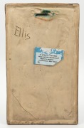 ELLIS "Sunflowers" art pottery plaque, incised "Ellis", with provenance note "Ellis estate", 38cm high. - 2