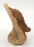 WILLIAM RICKETTS free-standing pottery face plaque of an Aboriginal elder, "incised Wm. Ricketts", 24cm high - 2