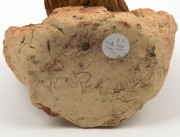 WILLIAM RICKETTS free-standing pottery face plaque of an Aboriginal elder, "incised Wm. Ricketts", 24cm high - 5