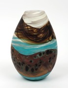 LYNDEN OVER Australian art glass lava vase, 18.5cm high - 2