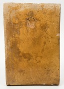 ARTIST UNKNOWN fired chalk ware plaque depicting three female nudes, 28.5cm x 19cm - 2