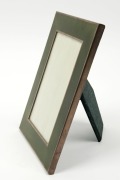 Italian sterling silver and green enamel picture frame, 20th century, ​​​​​​​stamped "925, Italy", 21 x 16cm overall - 2