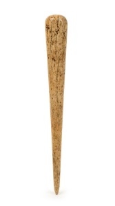 An antique whalebone fid, 19th century, 36cm long