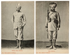 Postcards: BRITISH EMPIRE - INDIA & ADEN: A collection of photographic postcards featuring street views of towns and villages, Gurkha soldiers, Westerners being carried around on litters by locals, colonial administration buildings, temples, elephants, ma