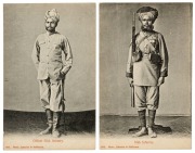 Postcards: BRITISH EMPIRE - INDIA & ADEN: A collection of photographic postcards featuring street views of towns and villages, Gurkha soldiers, Westerners being carried around on litters by locals, colonial administration buildings, temples, elephants, ma