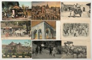 Postcards: BRITISH EMPIRE - INDIA & ADEN: A collection of photographic postcards featuring street views of towns and villages, Gurkha soldiers, Westerners being carried around on litters by locals, colonial administration buildings, temples, elephants, ma - 2